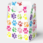 Kleurrijke poten, hondenpoten, kattenpoten bedankdoosjes (Geopend)