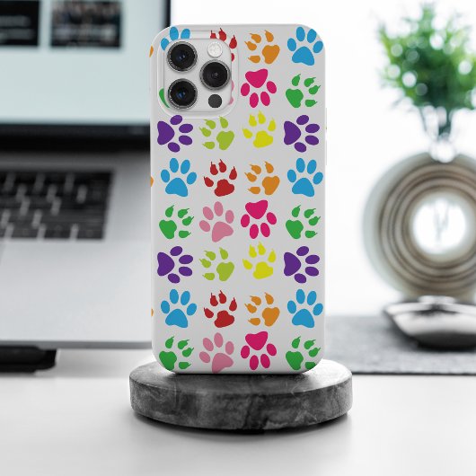 Kleurrijke poten, hondenpoten, kattenpoten Case-Mate iPhone case