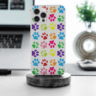 Kleurrijke poten, hondenpoten, kattenpoten iPhone 15 pro max case