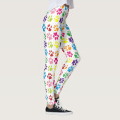 Kleurrijke poten, hondenpoten, kattenpoten leggings (Rechts)