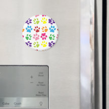 Kleurrijke poten, hondenpoten, kattenpoten