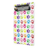 Kleurrijke poten, hondenpoten, kattenpoten mini klembord (Angled2)