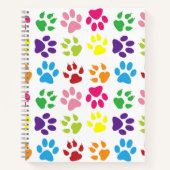 Kleurrijke poten, hondenpoten, kattenpoten notitieboek (Voorkant)
