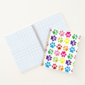 Kleurrijke poten, hondenpoten, kattenpoten notitieboek (Binnen)