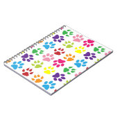 Kleurrijke poten, hondenpoten, kattenpoten notitieboek (Linkerzijde)