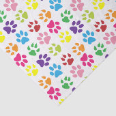 Kleurrijke poten, hondenpoten, kattenpoten tissuepapier (Detail)