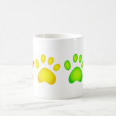 Kleurrijke poten koffiemok (Center)