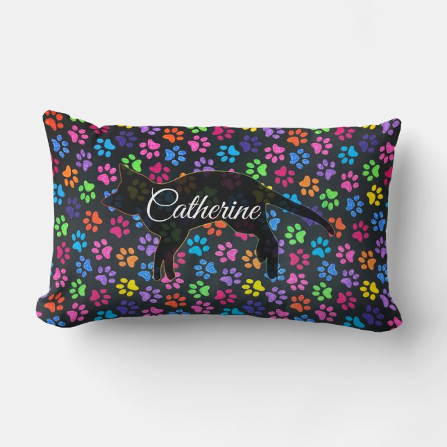 Kleurrijke poten kussen (Voorkant)