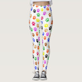Kleurrijke poten leggings (Voorkant)