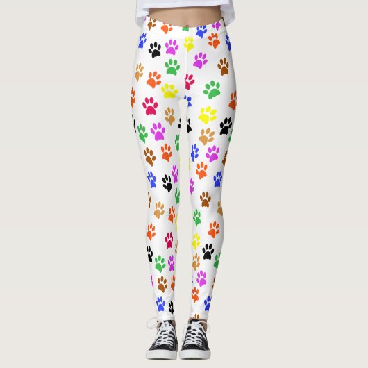 Kleurrijke poten leggings (Voorkant)
