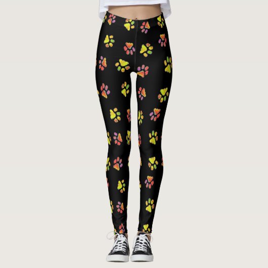 Kleurrijke poten leggings (Voorkant)