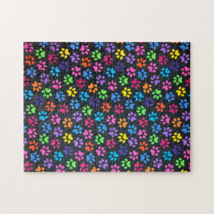 Kleurrijke poten legpuzzel