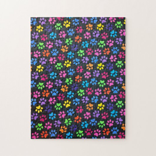 Kleurrijke poten legpuzzel (Verticaal)