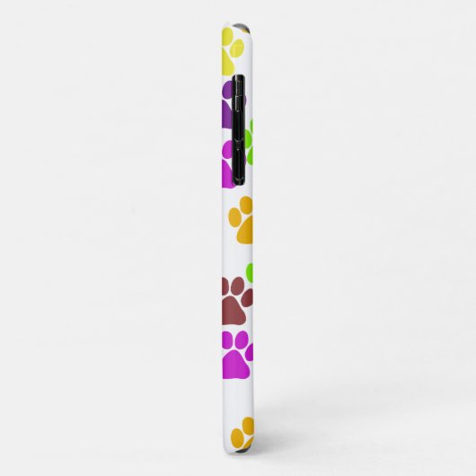 Kleurrijke poten, Paw Pattern, Dog Paws, Jouw naam Case-Mate iPhone Case (Achterkant/links)