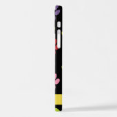 Kleurrijke poten, Paw Pattern, Dog Paws, Jouw naam iPhone Hoesje (Linkerkant)