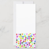 Kleurrijke poten, Paw Pattern, Dog Paws, Paw Print (Achterkant)