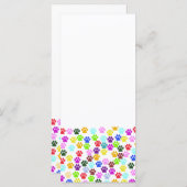 Kleurrijke poten, Paw Pattern, Dog Paws, Paw Print (Voorkant / Achterkant)