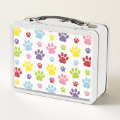 Kleurrijke poten, Paw Pattern, Dog Paws, Paw Print (Achterkant)