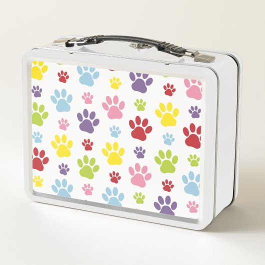 Kleurrijke poten, Paw Pattern, Dog Paws, Paw Print (Achterkant)