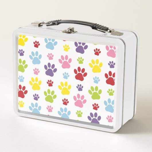 Kleurrijke poten, Paw Pattern, Dog Paws, Paw Print (Voorkant)