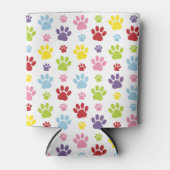 Kleurrijke poten, Paw Pattern, Dog Paws, Paw Print Blikjeskoeler (Voorkant)