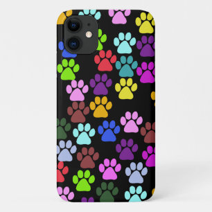 Kleurrijke poten, Paw Pattern, Dog Paws, Paw Print Case-Mate iPhone Case