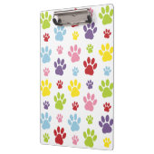 Kleurrijke poten, Paw Pattern, Dog Paws, Paw Print Klembord (Links)