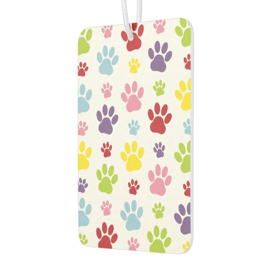 Kleurrijke poten, Paw Pattern, Dog Paws, Paw Print Luchtverfrisser (Links)