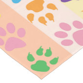 Kleurrijke poten, Paw Pattern, Dog Paws, Paw Print Medium Tafelloper (Hoek)