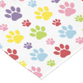 Kleurrijke poten, Paw Pattern, Dog Paws, Paw Print Medium Tafelloper (Hoek)
