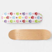 Kleurrijke poten, Paw Pattern, Dog Paws, Paw Print Persoonlijk Skateboard (Horizontaal)