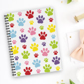 Kleurrijke poten, Paw Pattern, Dog Paws, Paw Print Planner