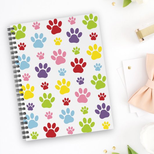 Kleurrijke poten, Paw Pattern, Dog Paws, Paw Print Planner