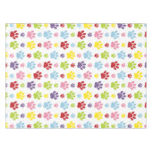 Kleurrijke poten, Paw Pattern, Dog Paws, Paw Print Tafelkleed (Voorkant (Horizontaal))