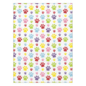 Kleurrijke poten, Paw Pattern, Dog Paws, Paw Print Tafelkleed (Voorkant)