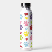 Kleurrijke poten, Paw Pattern, Dog Paws, Paw Print Waterfles (Links)