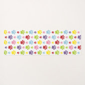 Kleurrijke poten, Paw Pattern, Dog Paws, Paw Print Yogamat (Achterkant (horizontaal))