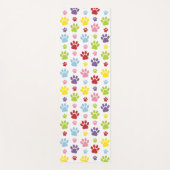 Kleurrijke poten, Paw Pattern, Dog Paws, Paw Print Yogamat (Voorkant)