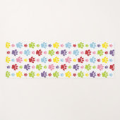 Kleurrijke poten, Paw Pattern, Dog Paws, Paw Print Yogamat (Voorkant (horizontaal))