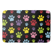 Kleurrijke poten, Paw Pattern, Paw Prints, Dog Paw Badmat (Voorkant)