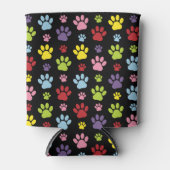 Kleurrijke poten, Paw Pattern, Paw Prints, Dog Paw Blikjeskoeler (Voorkant)