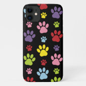 Kleurrijke poten, Paw Pattern, Paw Prints, Dog Paw Case-Mate iPhone Case (Achterkant)