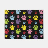 Kleurrijke poten, Paw Pattern, Paw Prints, Dog Paw Deurmat (Voorkant)