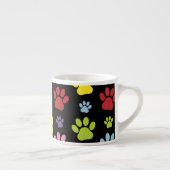 Kleurrijke poten, Paw Pattern, Paw Prints, Dog Paw Espresso Kop (Rechts)