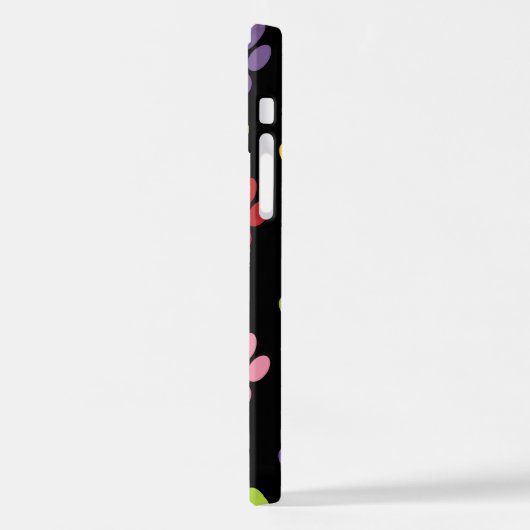 Kleurrijke poten, Paw Pattern, Paw Prints, Dog Paw iPhone Hoesje (Linkerkant)