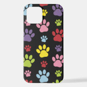 Kleurrijke poten, Paw Pattern, Paw Prints, Dog Paw iPhone Hoesje (Achterkant)