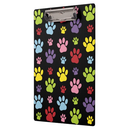 Kleurrijke poten, Paw Pattern, Paw Prints, Dog Paw Klembord (Links)