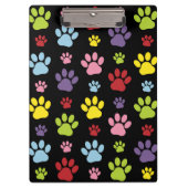 Kleurrijke poten, Paw Pattern, Paw Prints, Dog Paw Klembord (Voorkant)
