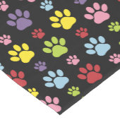 Kleurrijke poten, Paw Pattern, Paw Prints, Dog Paw Medium Tafelloper (Hoek)