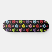 Kleurrijke poten, Paw Pattern, Paw Prints, Dog Paw Persoonlijk Skateboard (Horizontaal)